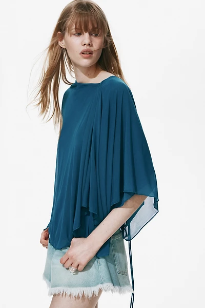 Draped Cape Top