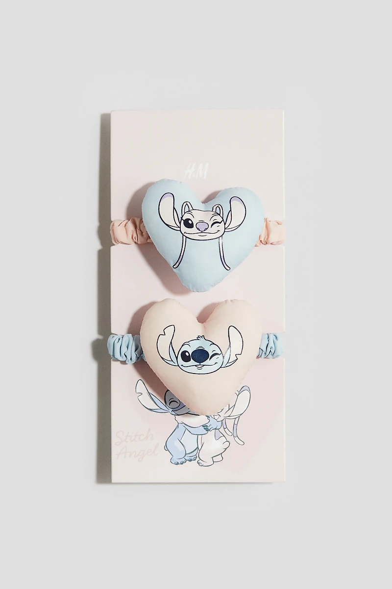 2-Pack Appliquéd Scrunchies