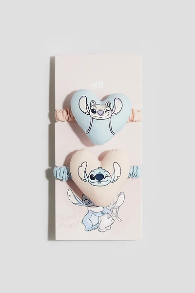 2-Pack Appliquéd Scrunchies