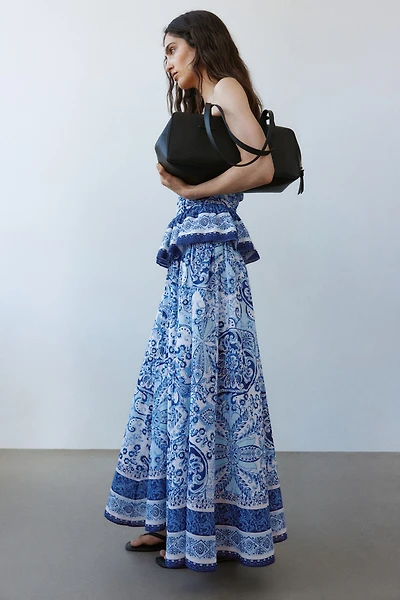 Printed Maxi Skirt