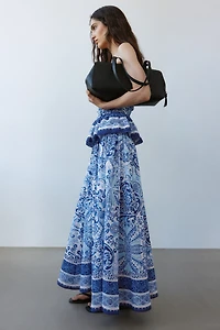 Printed Maxi Skirt