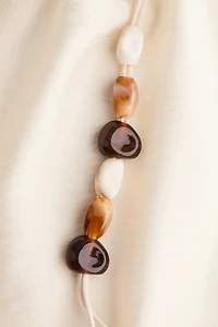 Bead-Detail Strappy Dress