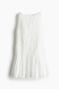 Ruched Cotton Dress