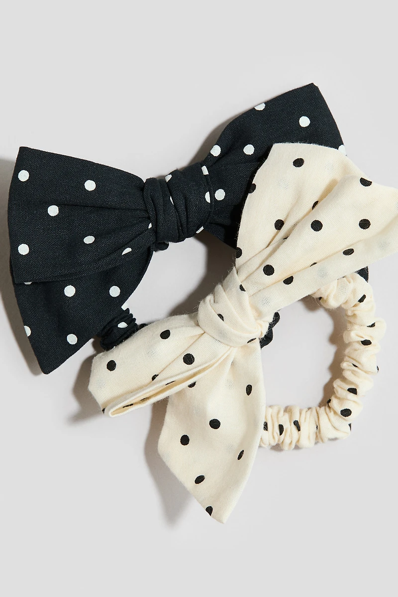 2-Pack Bow-Detail Scrunchies