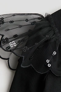 Haut en coton avec tulle