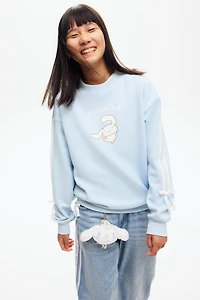 Oversized Sweatshirt with Printed Motif