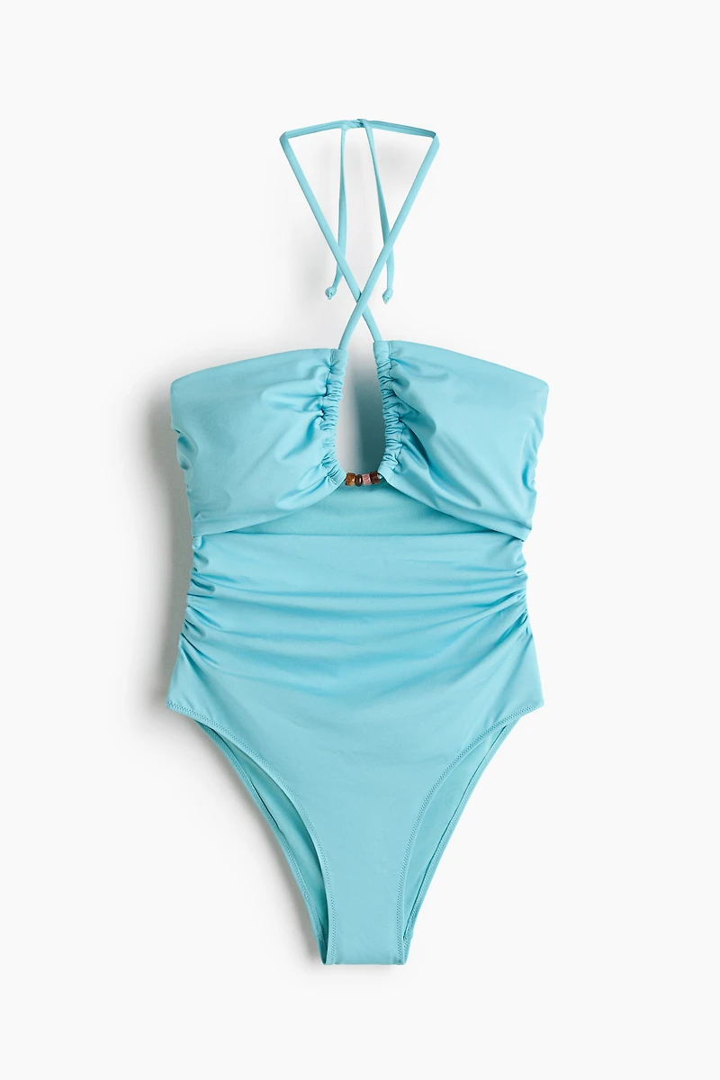 Padded-Cup Cutout Swimsuit