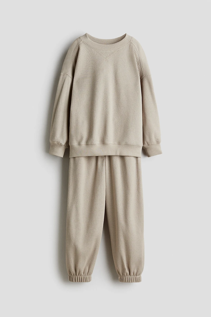 2-Piece Waffled Cotton Set