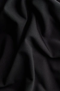 Asymmetric Cape-Detail Dress