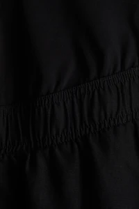 MAMA Linen-Blend Shorts