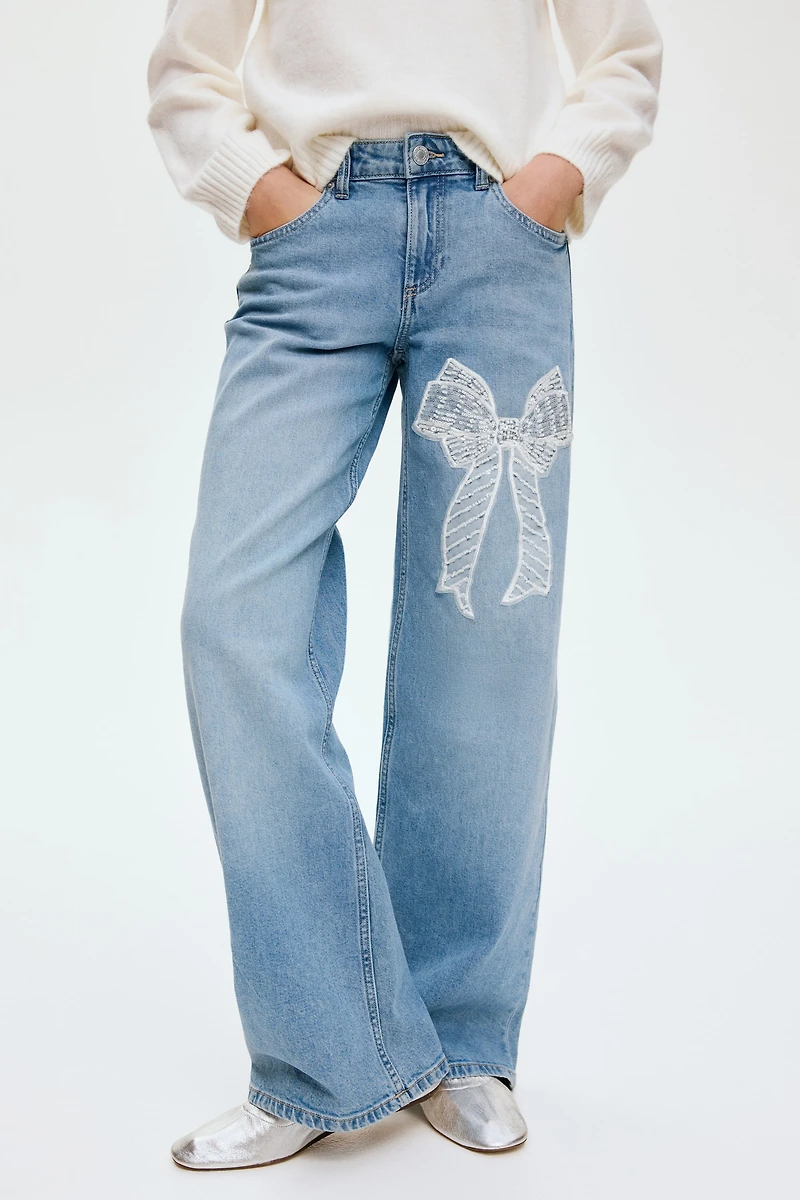 Jean large décontracté