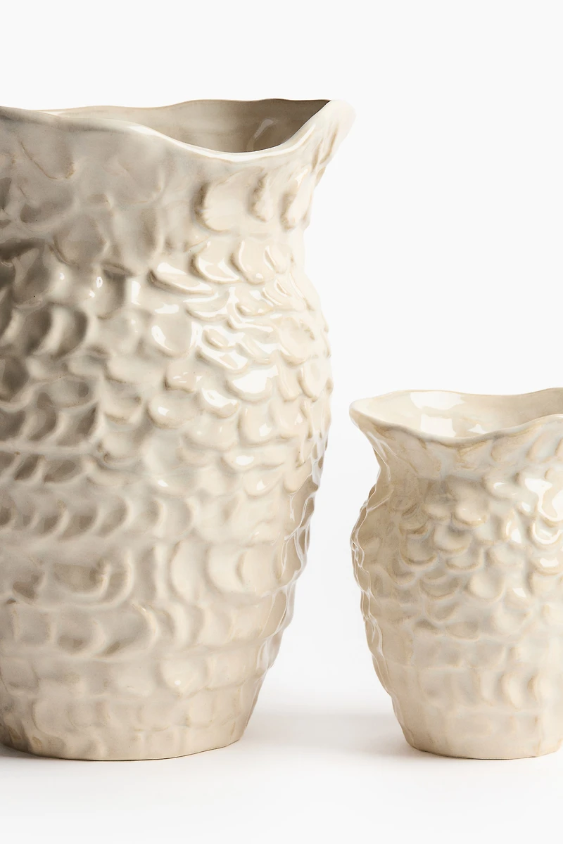 Large Ocean-Inspired Stoneware Vase