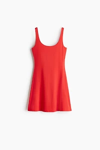 Sleeveless Microfiber Dress