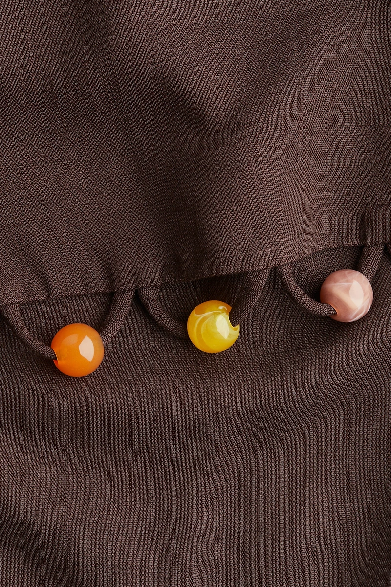 Bead-Detail Strappy Dress