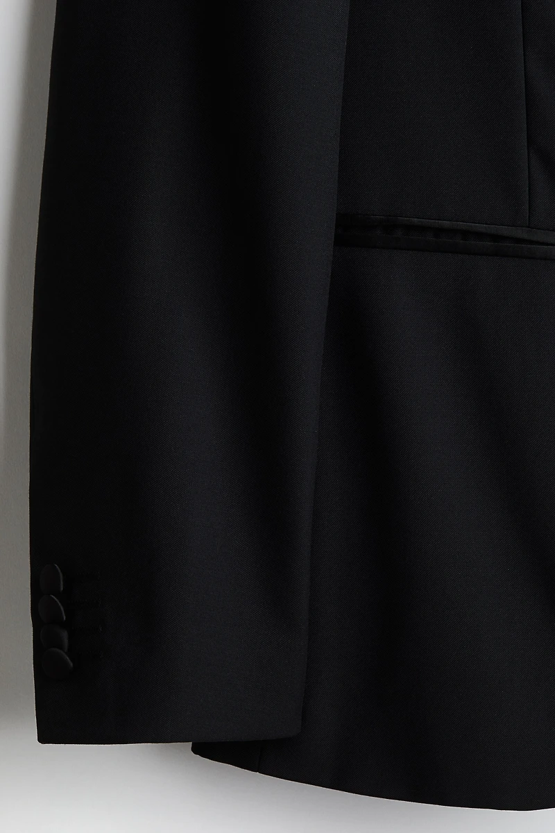 Slim-Fit Wool-Blend Tuxedo Jacket