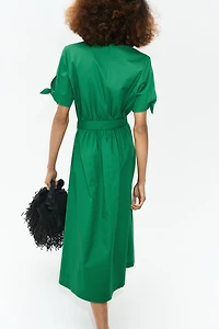 Short-Sleeved Shirt Dress