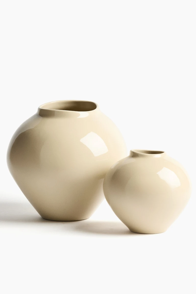 Large Irregular Stoneware Vase