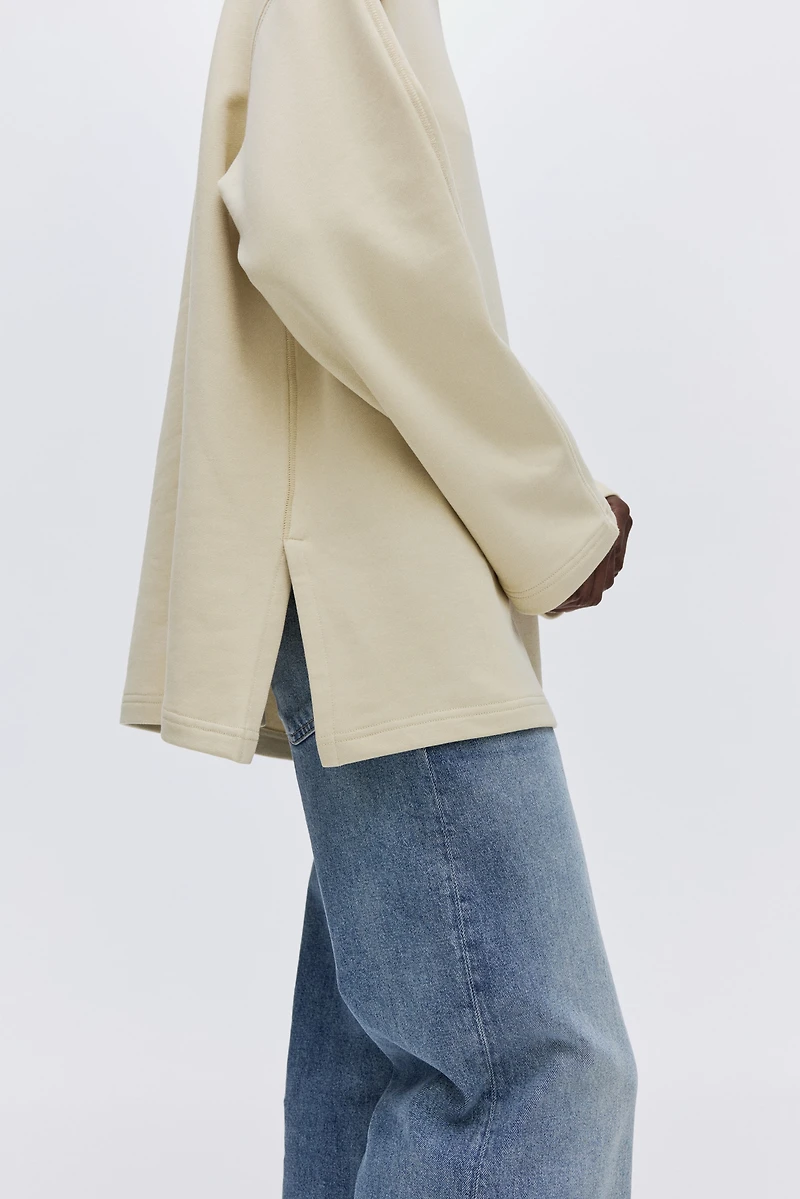 Sweatshirt with Text Motif