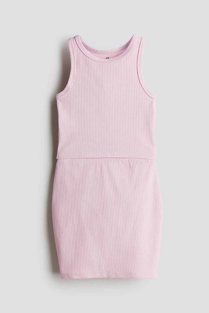 2-Piece Ribbed Cotton Set