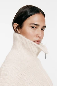 Cardigan with Zipper