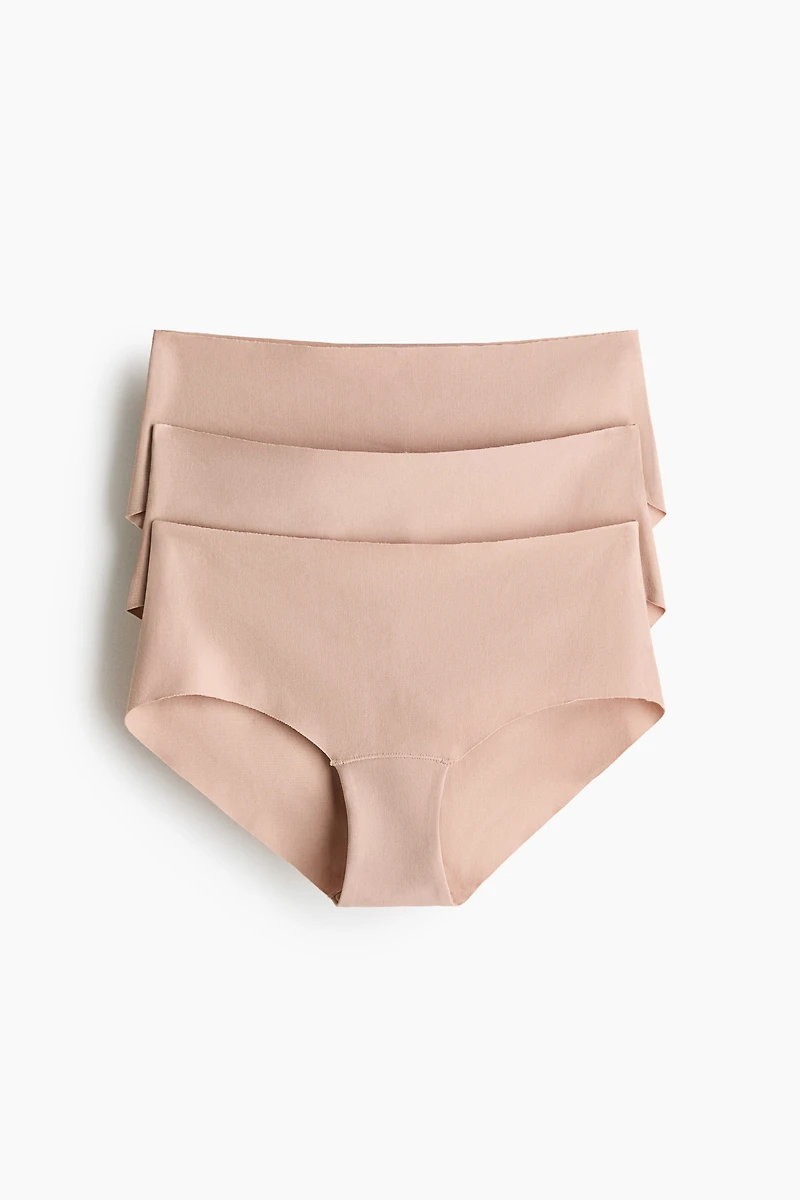 Lot de 3 culottes garçonne invisibles en coton