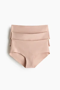 Lot de 3 culottes garçonne invisibles en coton