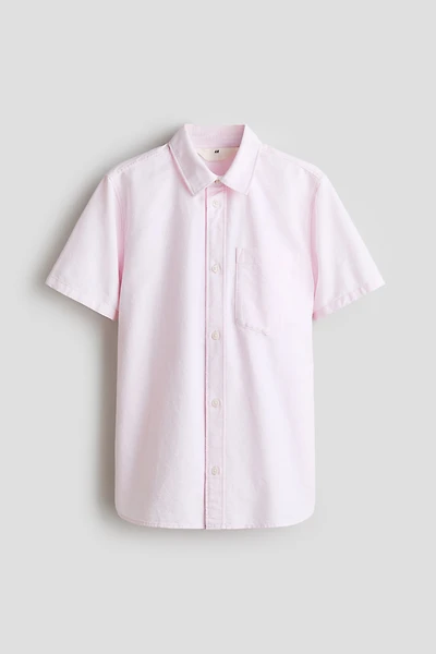 Short-Sleeved Cotton Shirt