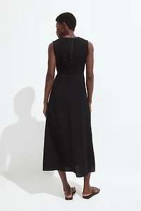 MAMA Nursing Dress with Ties at Back