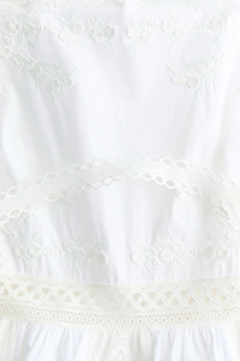 Lace-Detail Strappy Dress
