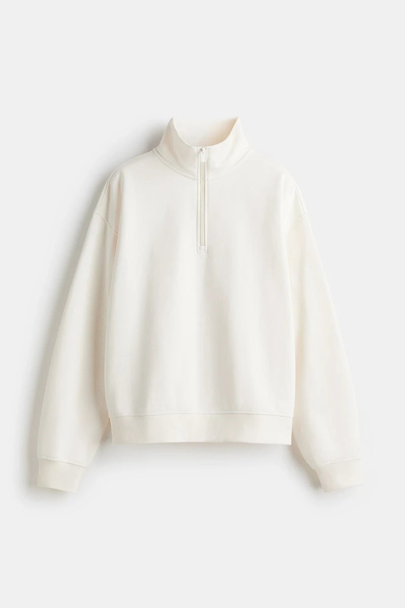 Oversized Half-Zip Sweatshirt
