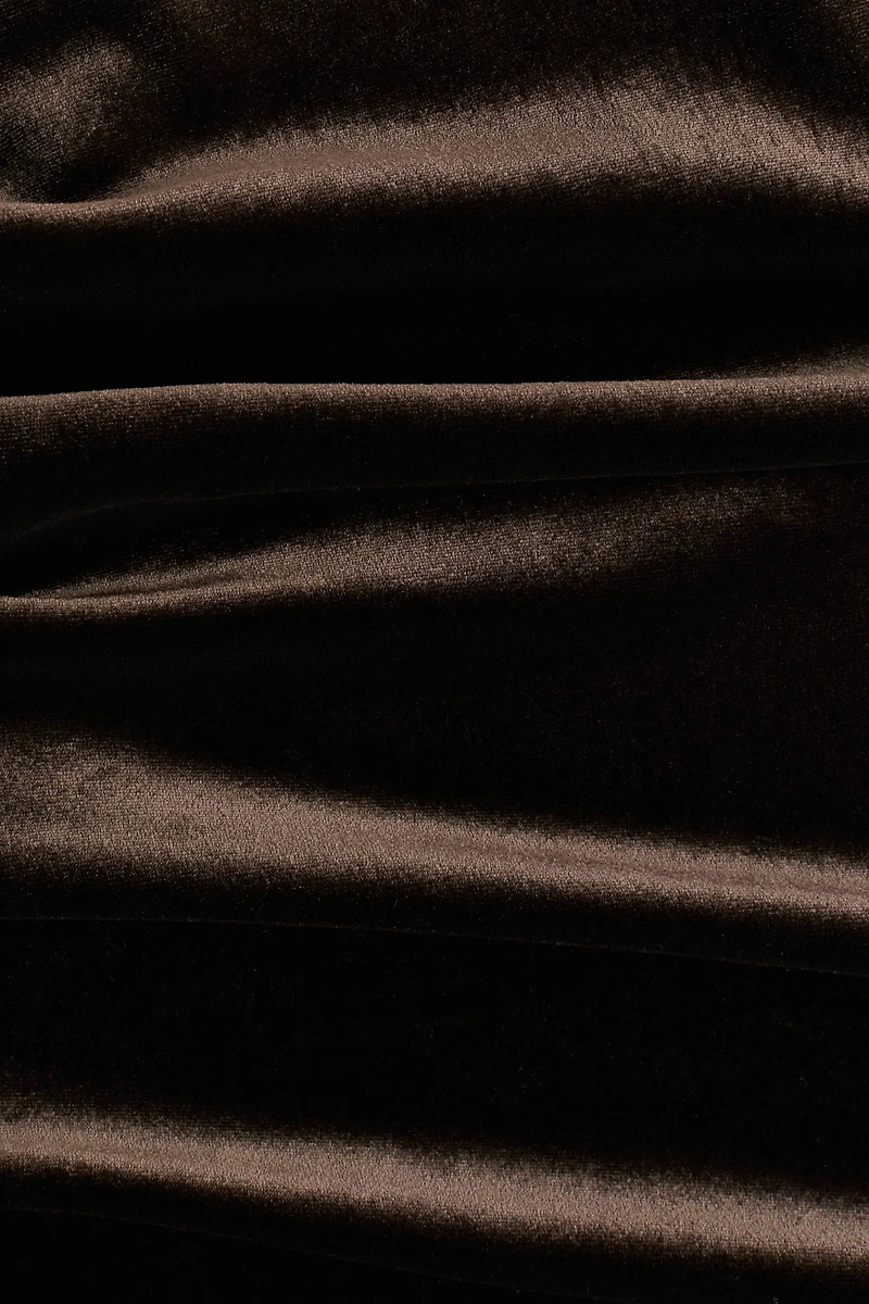 Sleeveless Velour Dress