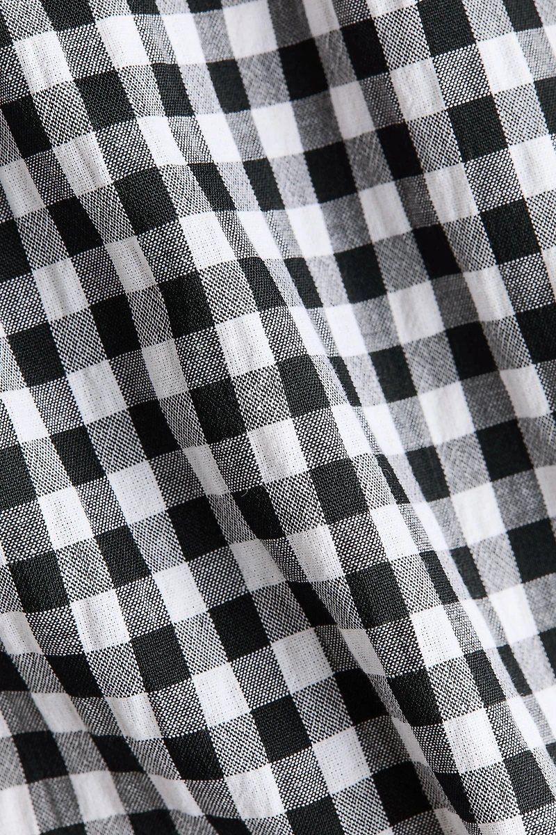 MAMA Balloon-sleeved midi dress