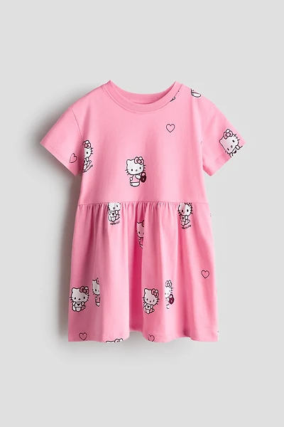 Printed Jersey Dress