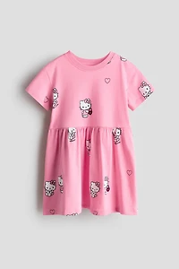 Printed Jersey Dress