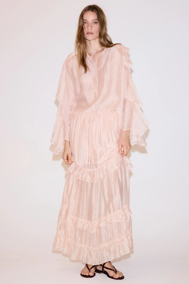 Tiered Maxi Skirt
