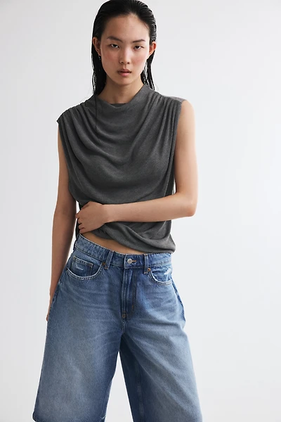 Draped Knit Top