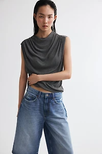 Draped Knit Top