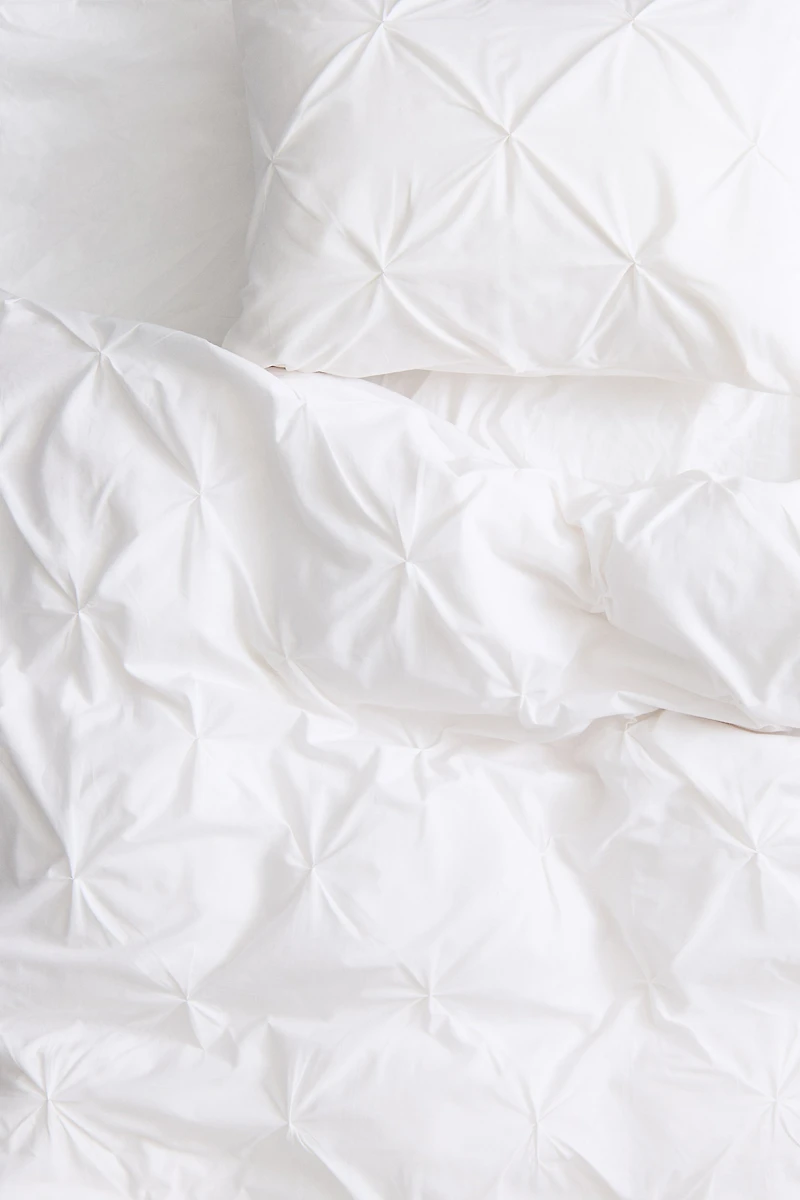 Ensemble de couette lit simple à plis nervure