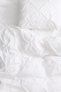 Ensemble de couette lit simple à plis nervure