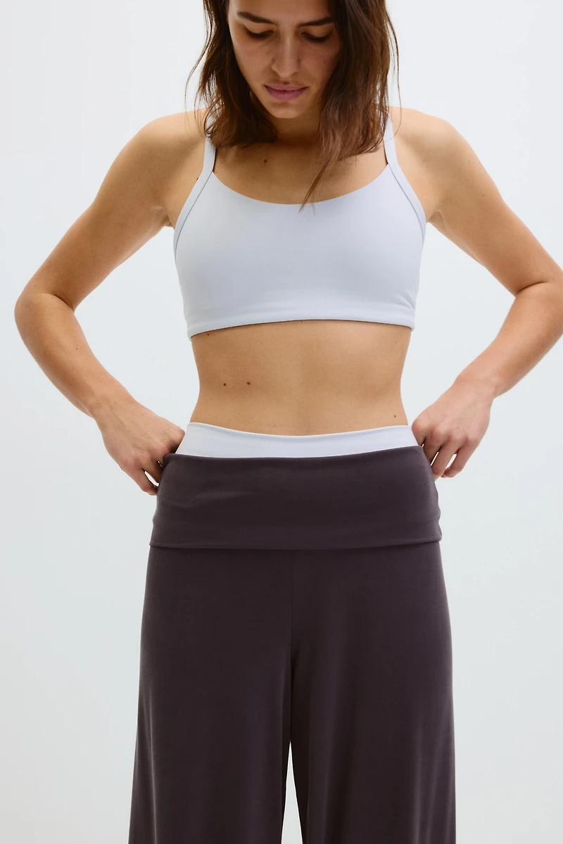 Foldover-Waist Pants