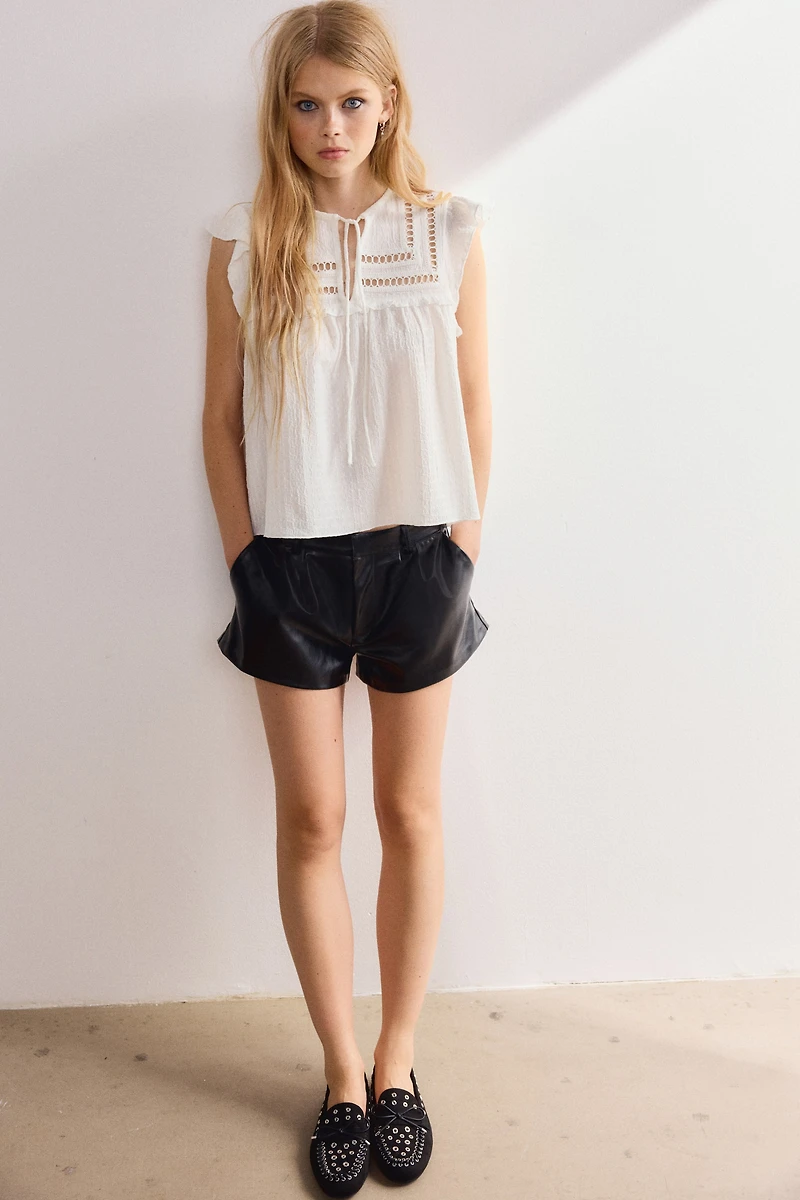 Haut en jersey texturé