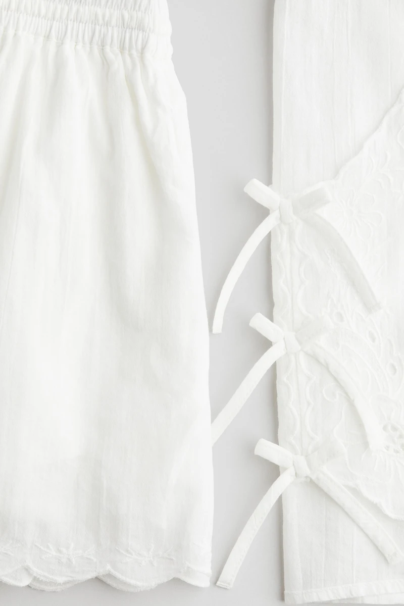 2-Piece Cotton Top and Shorts Set