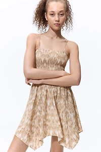 Smocked Strappy Dress