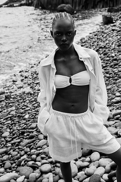 Linen Bermuda Shorts