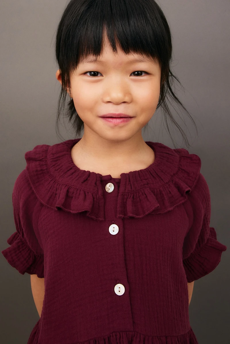 Robe en mousseline de coton