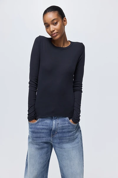 Long-sleeved Jersey Top