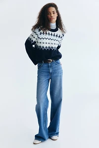 Jacquard-Knit Sweater