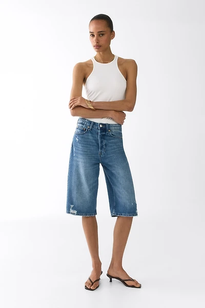Denim Bermuda Shorts