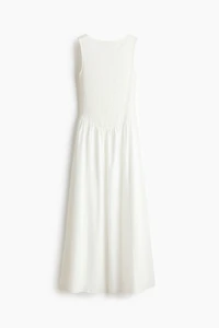 Boat-Neck Midi Dress