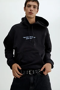 Loose-Fit Printed Hoodie